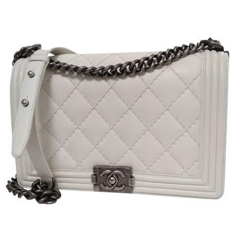 boy chanel bag white|chanel boy bag medium white.